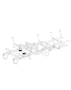 Frame Assembly Diagram and Parts List for M48-KHS 53AB5B5M150-18-HP Cub Cadet Lawn Tractor